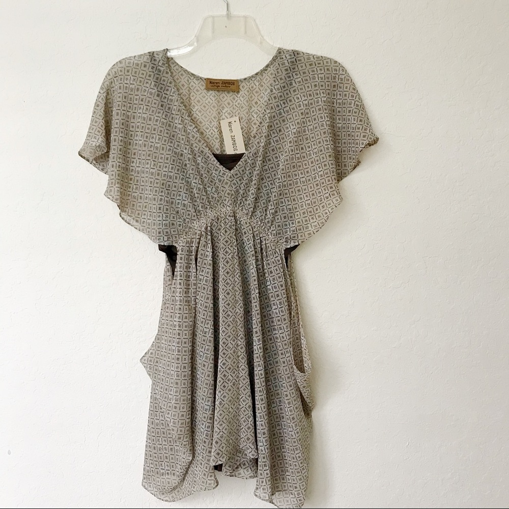 NWT Karen Zambos - Flowy Dress